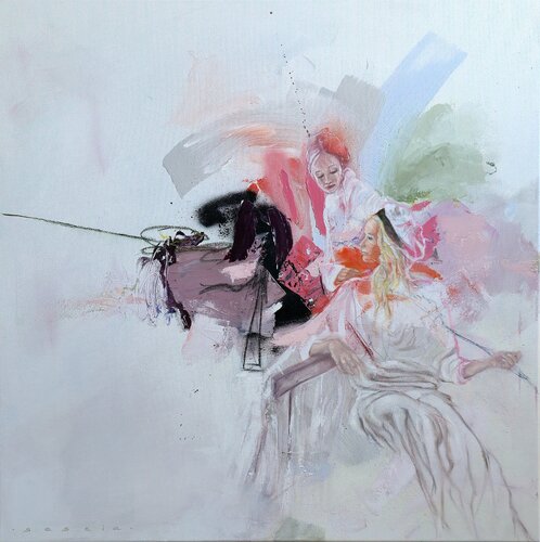 The Space we Hold by Saskia van Drunen, Painting for Sale on Select