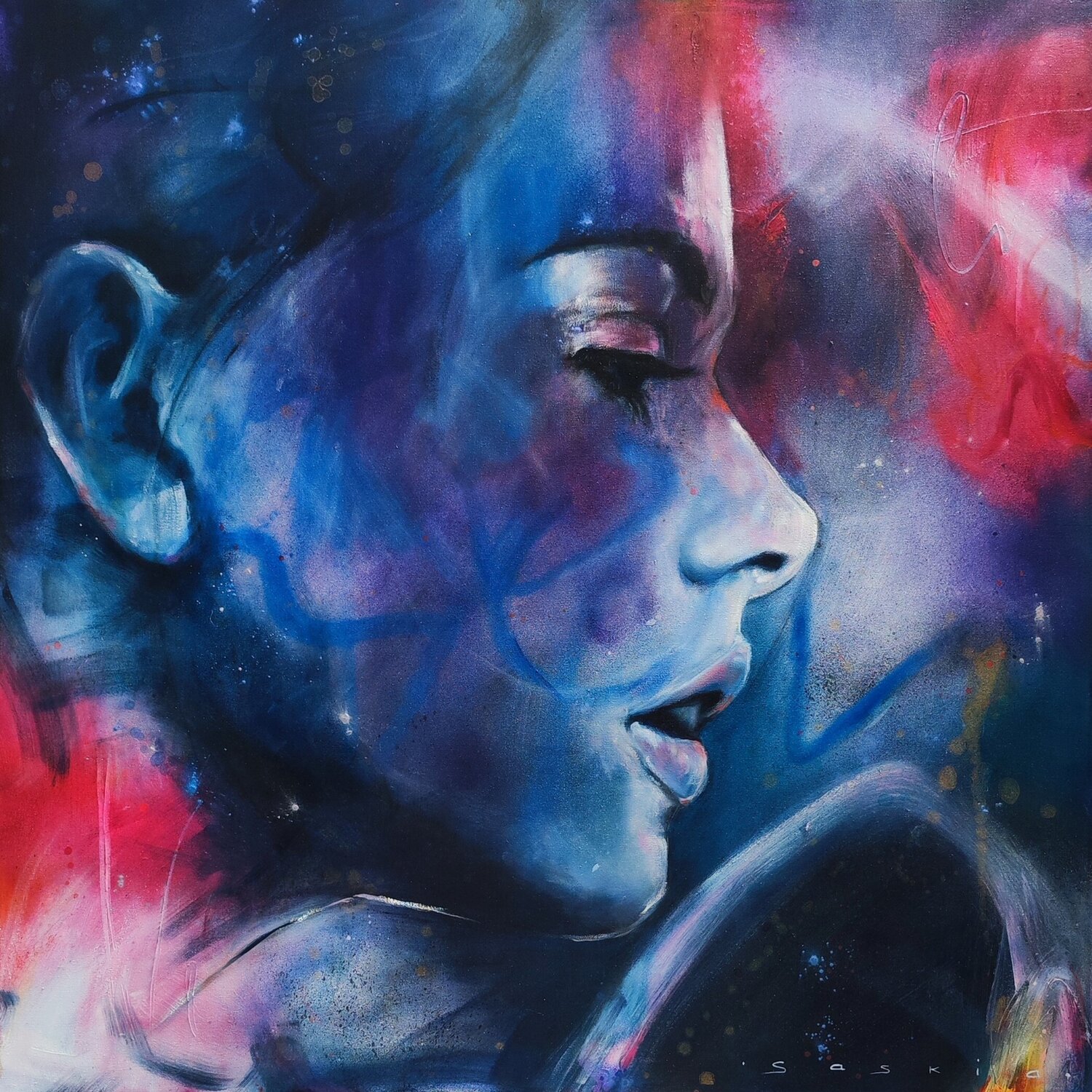 Intertwined II Saskia van Drunen Original painting for sale
