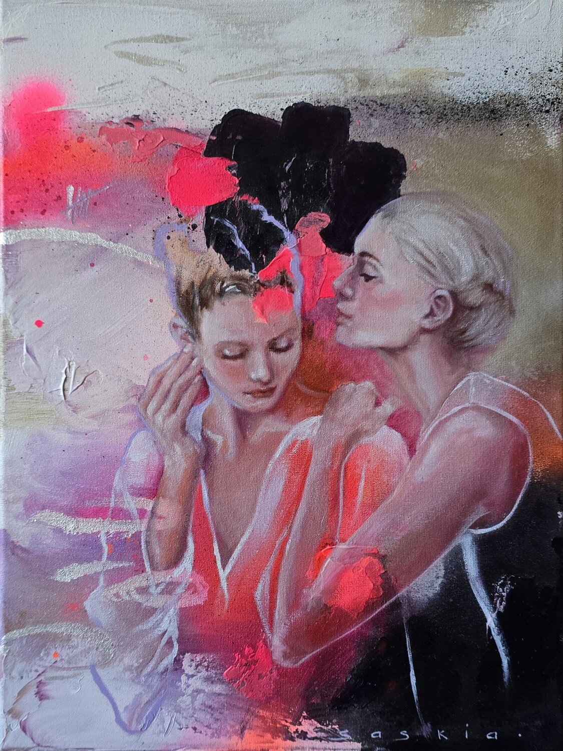 Heart Alignment Saskia van Drunen Original painting for sale