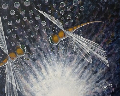 Dragonfly by Annika Eliasson, Painting for Sale on Select