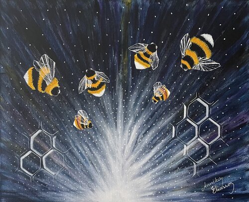 Bumblebee by Annika Eliasson, Painting for Sale on Select