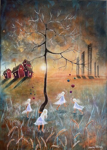 An enchanted park by Annika Eliasson, Painting for Sale on Select