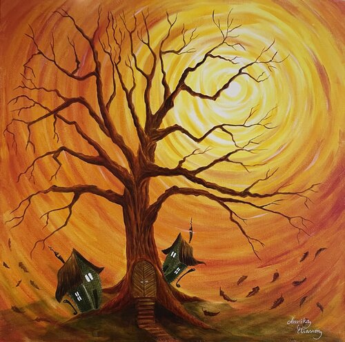 The Old Cork Oak by Annika Eliasson, Painting for Sale on Select