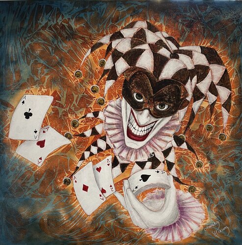 The Joker by Annika Eliasson, Painting for Sale on Select