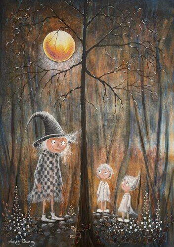 Twilight Land by Annika Eliasson, Painting for Sale on Select