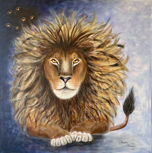 The Lion King by Annika Eliasson, Painting for Sale on Select