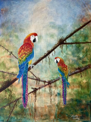 Voices of the Rainforest by Annika Eliasson, Painting for Sale on Select
