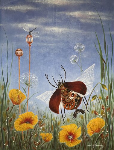 The Mechanical Beetle von Annika Eliasson, Malerei kaufen auf Select