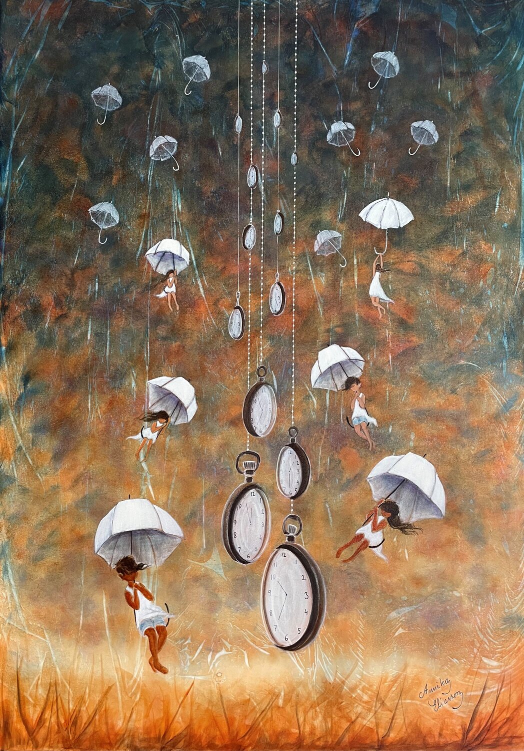 A journey through time Annika Eliasson Original painting for sale