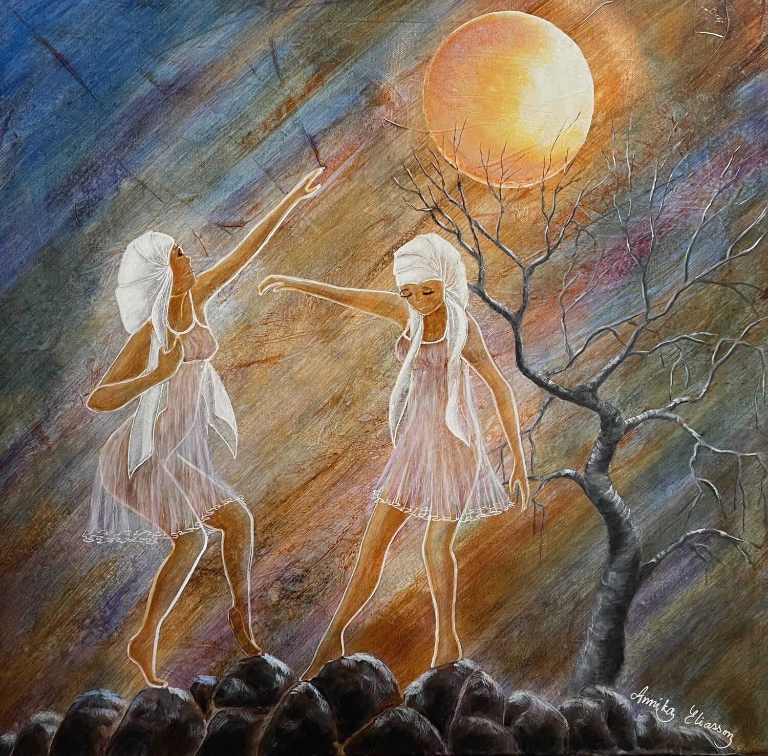 Enchanted Annika Eliasson Original painting for sale