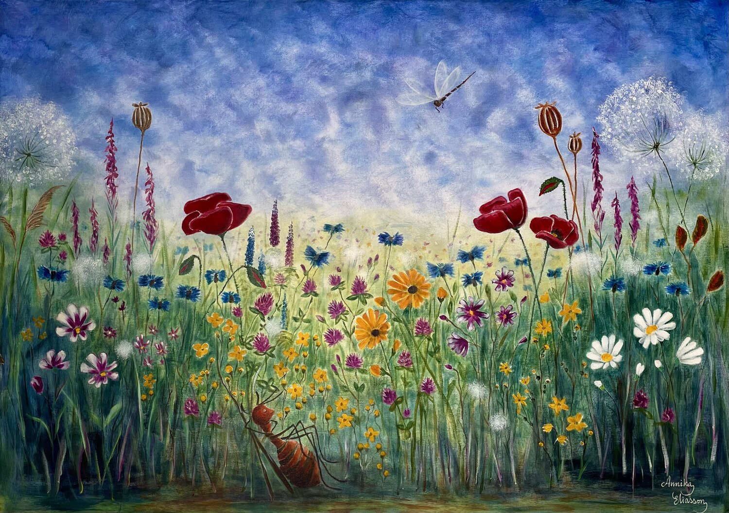 Siesta Annika Eliasson Original painting for sale