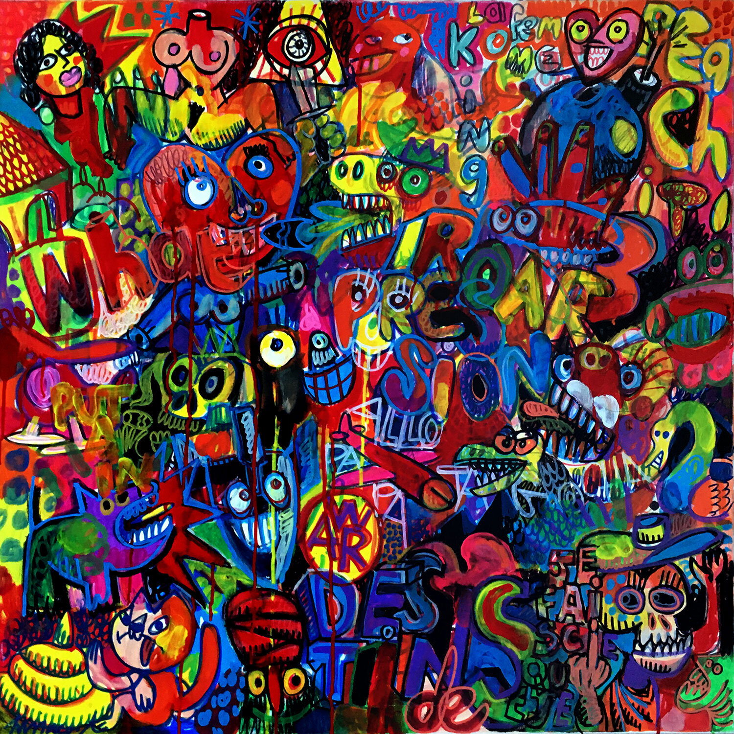 Destins funestes Gilles Pierre Original painting for sale
