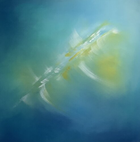 blue motion II by Volker Vieregg, Painting for Sale on Select