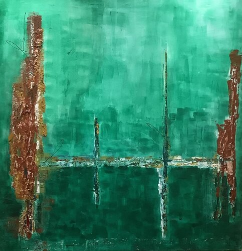 natur im wandel by Volker Vieregg, Painting for Sale on Select