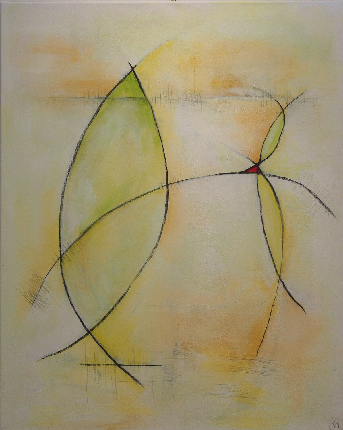 farbe trifft linie Volker Vieregg Original painting for sale