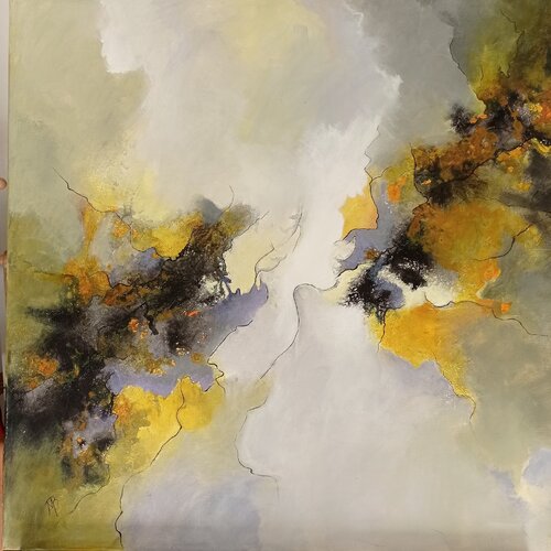 En apesanteur by Marité Bouis, Painting for Sale on Select
