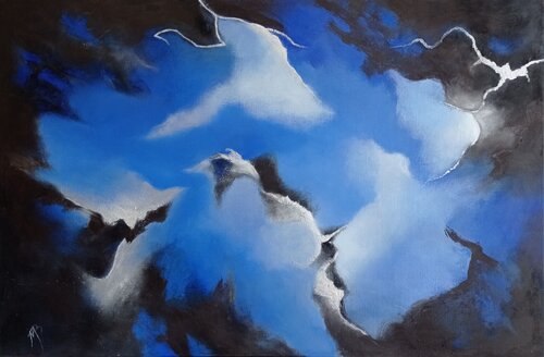 Nuages by Marité Bouis, Painting for Sale on Select