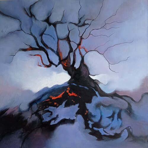 L'arbre consummé by Marité Bouis, Painting for Sale on Select