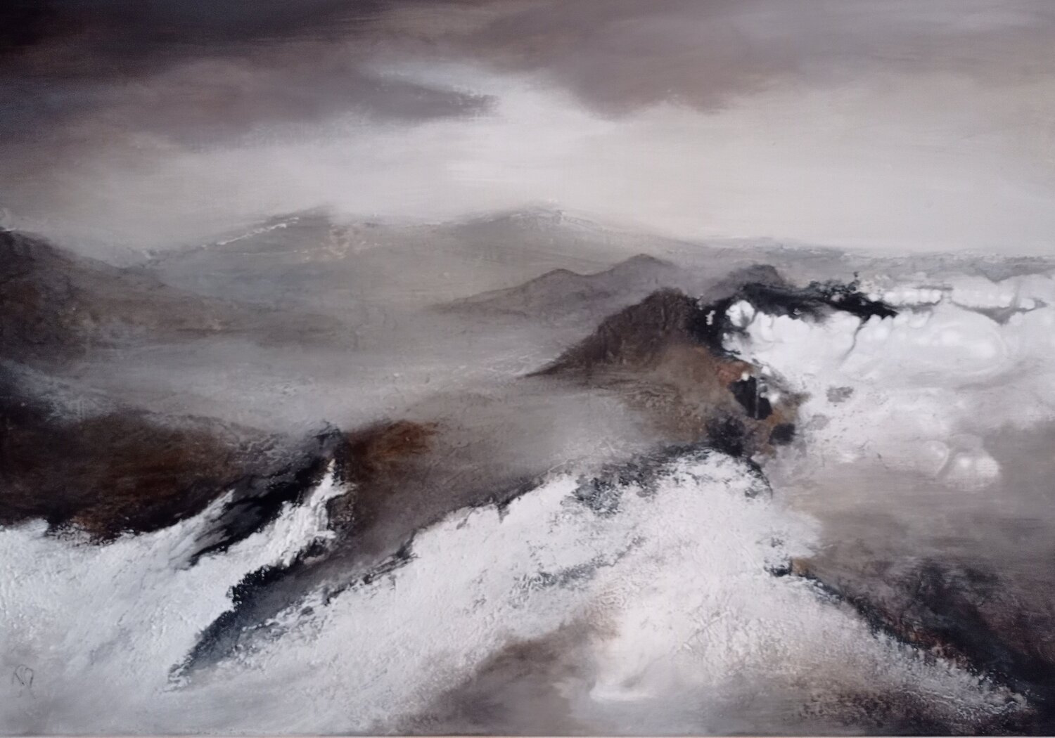La 6ème montagne Marité Bouis Original painting for sale