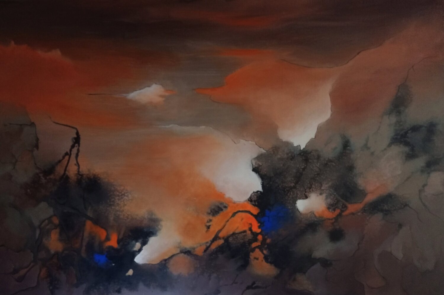 Embrasement Marité Bouis Original painting for sale