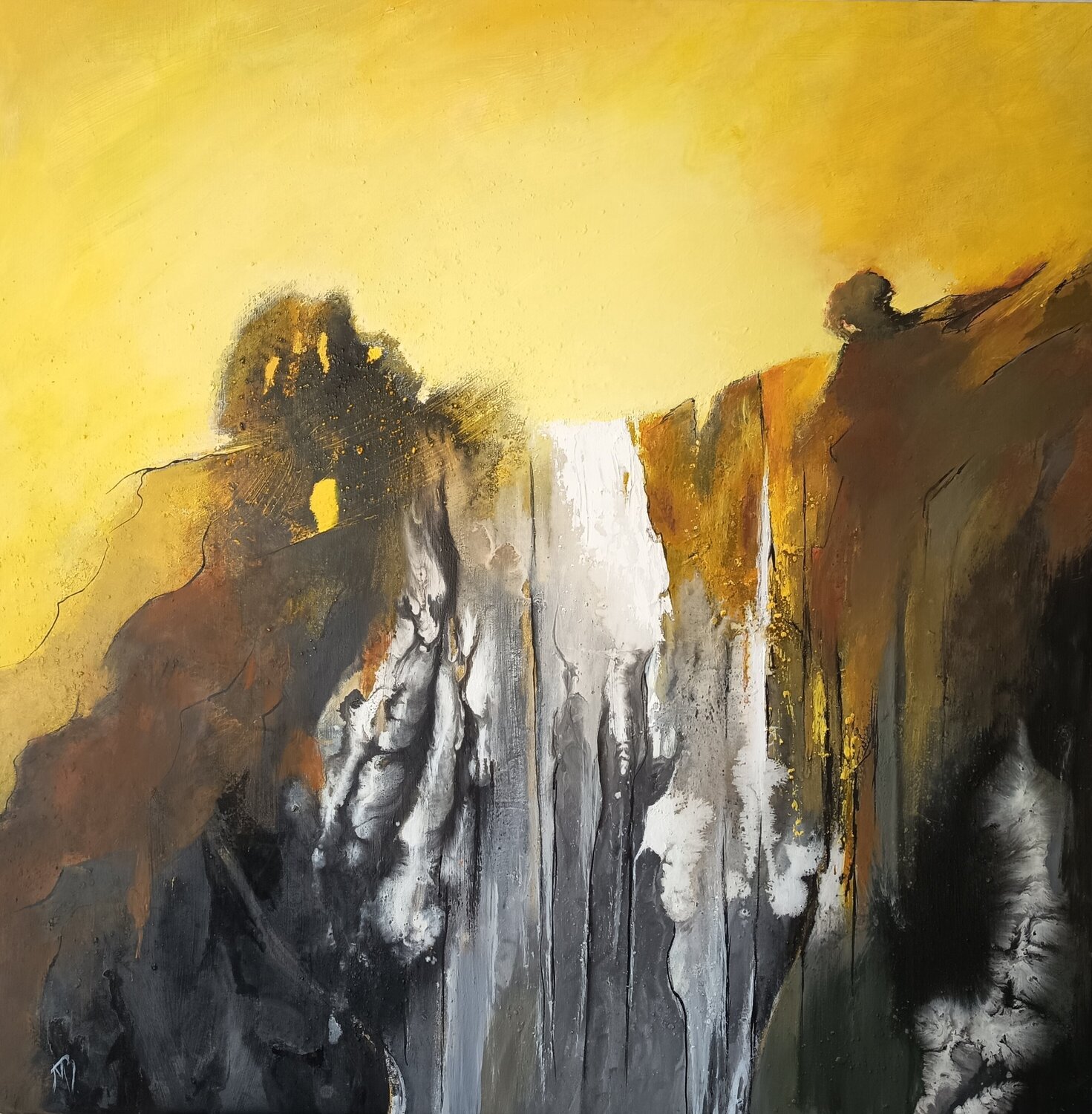 Cascade Marité Bouis Original painting for sale