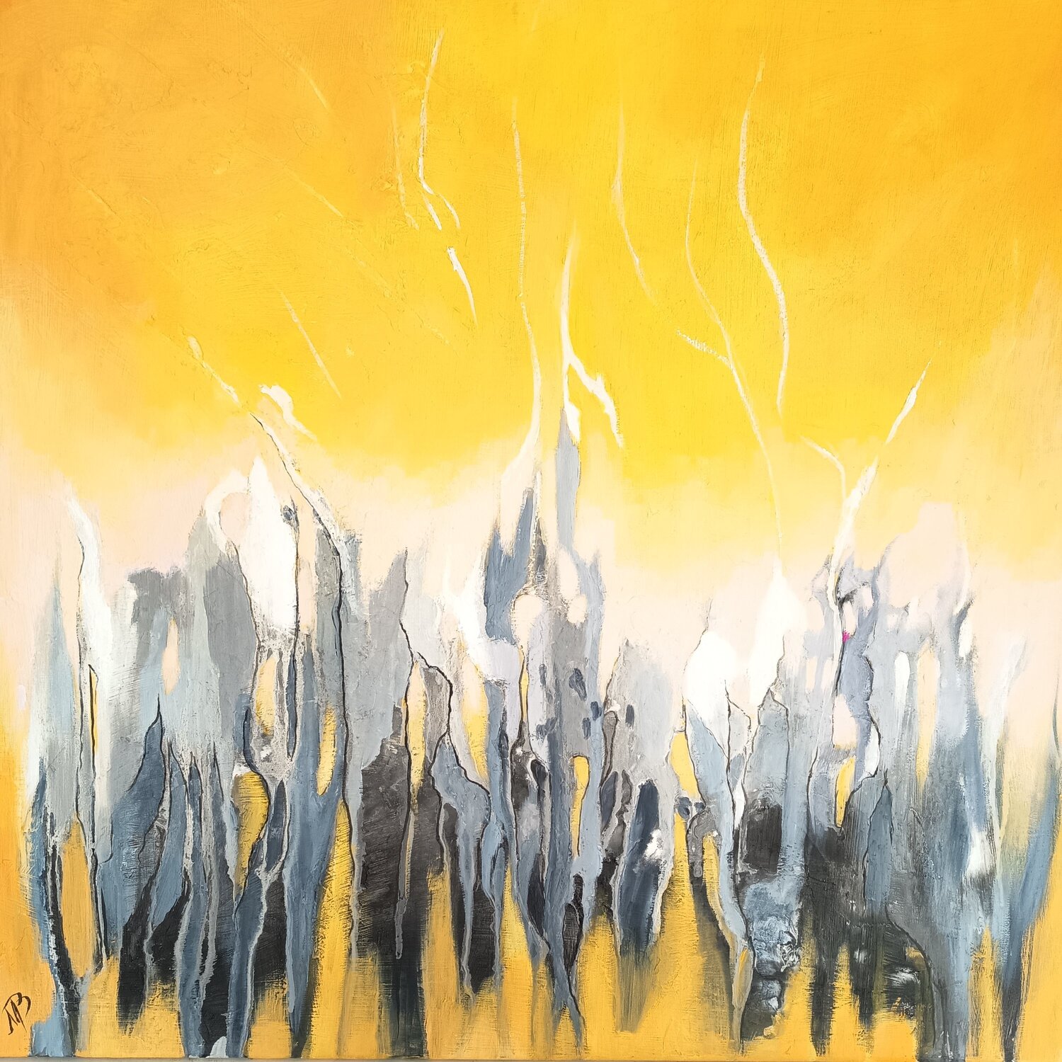 Les conquérants Marité Bouis Original painting for sale