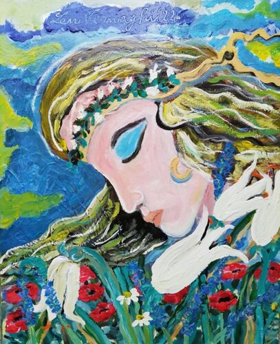 LA SPOSA DEL VENTO by Len Vernaghi, Painting for Sale on Select