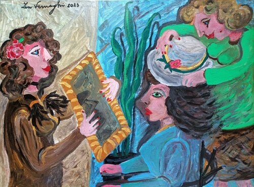 PROVA DEL CAPPELLO by Len Vernaghi, Painting for Sale on Select