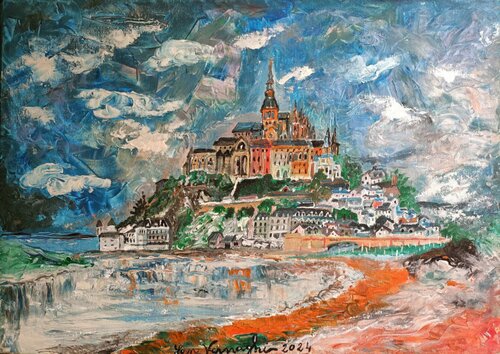 Le Mont-Saint-Michel by Len Vernaghi, Painting for Sale on Select