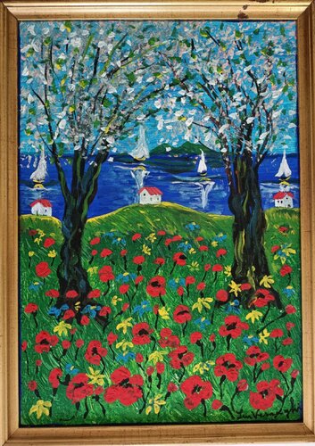 PRIMAVERA "STUDIO 2002" by Len Vernaghi, Painting for Sale on Select