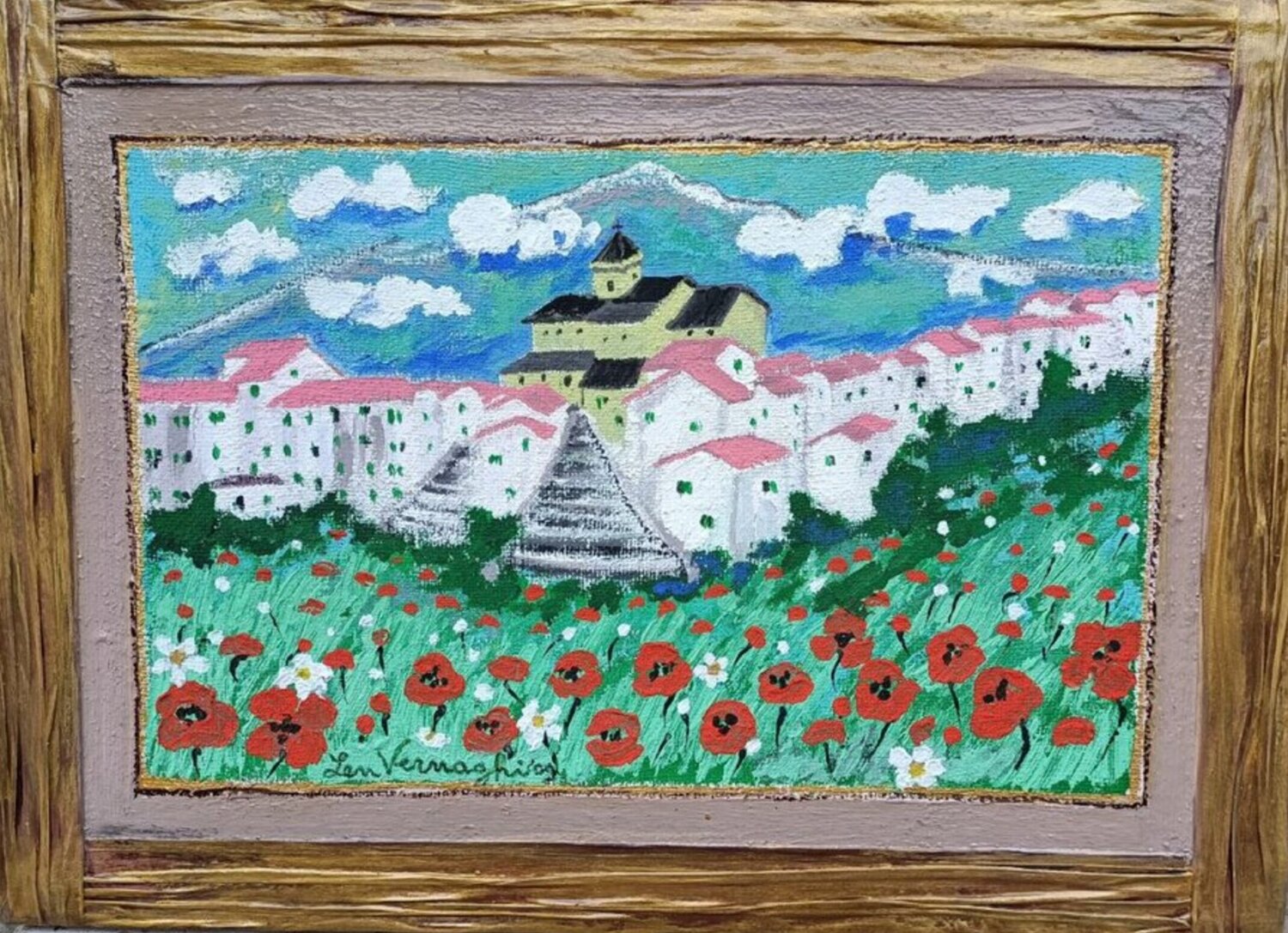 LUCI DI PRIMAVERA A CAPRACOTTA Len Vernaghi Original painting for sale