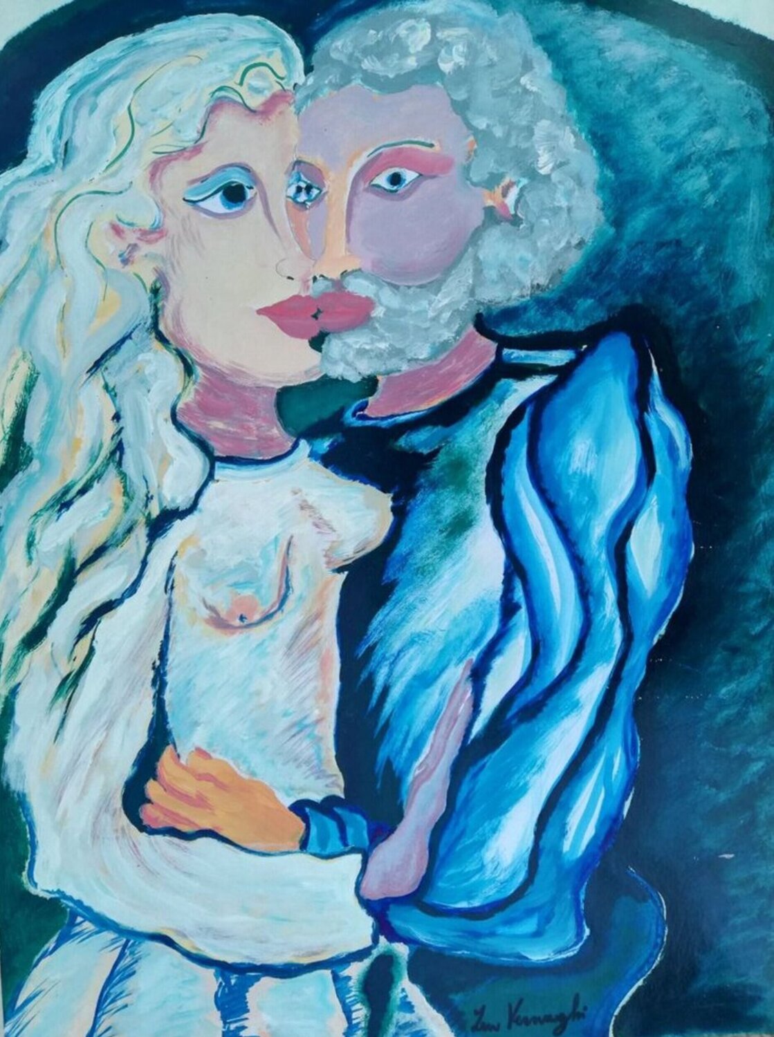 Il Bacio (2004) Len Vernaghi Original painting for sale