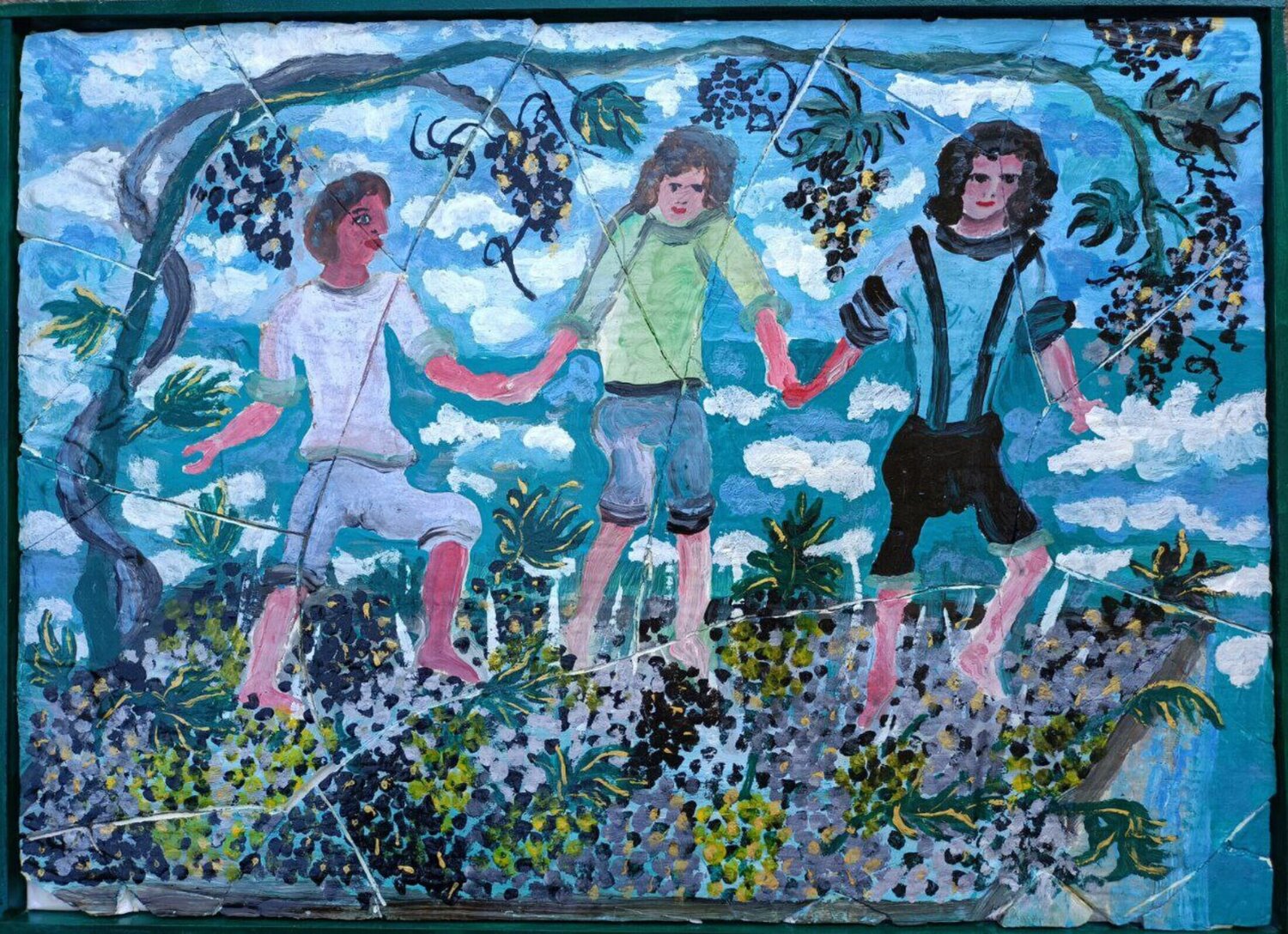 PIGIATURA DELL'UVA Len Vernaghi Original painting for sale