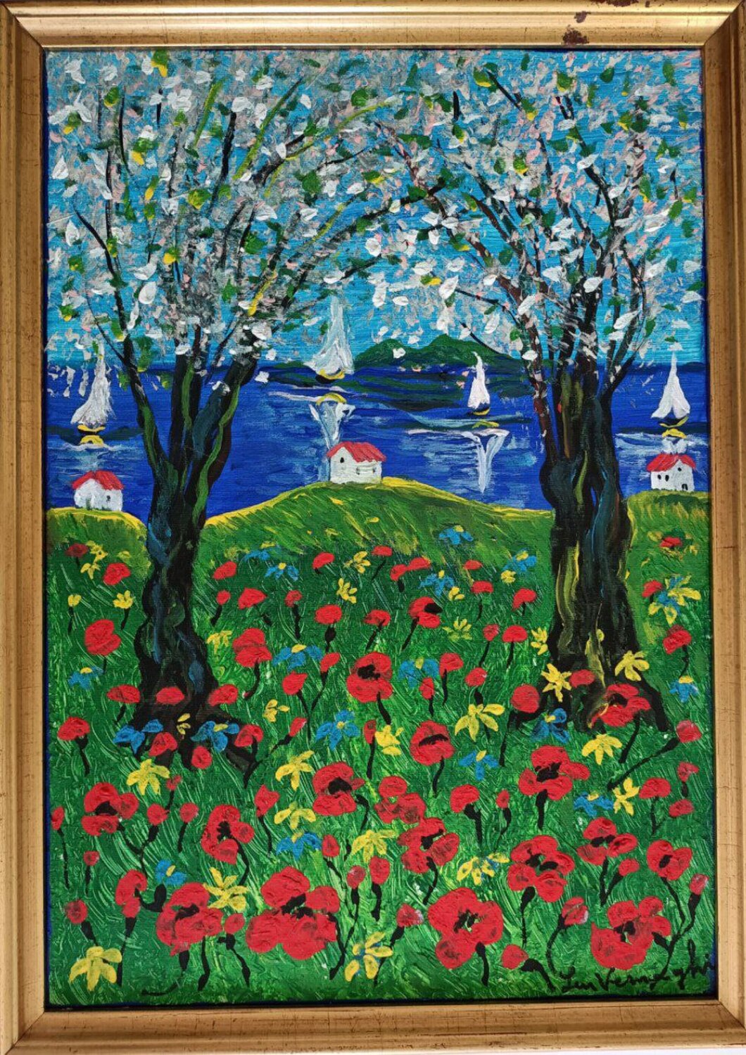 PRIMAVERA "STUDIO 2002" Len Vernaghi Original painting for sale