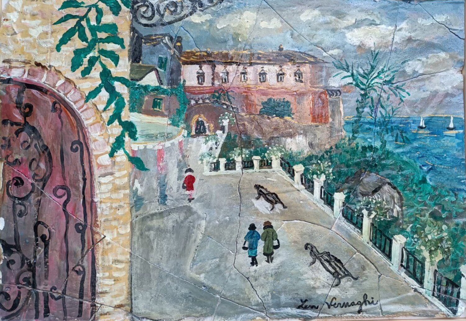 Meriggio a Vasto (CH) Len Vernaghi Original painting for sale