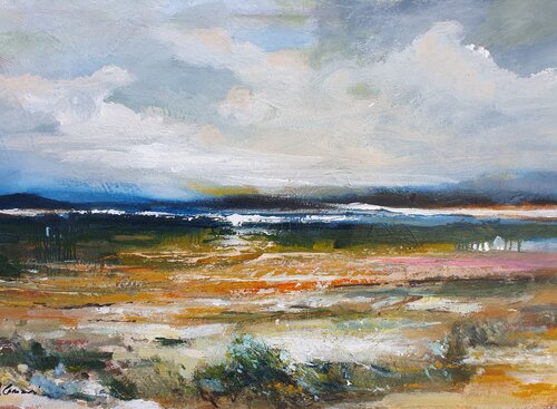 "A bordo campo" by Piero Carozzi, Painting for Sale on Select