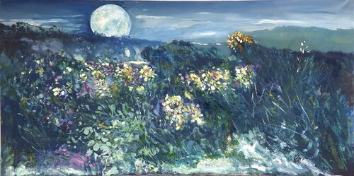 "Plenilunio di Primavera" by Piero Carozzi, Painting for Sale on Select