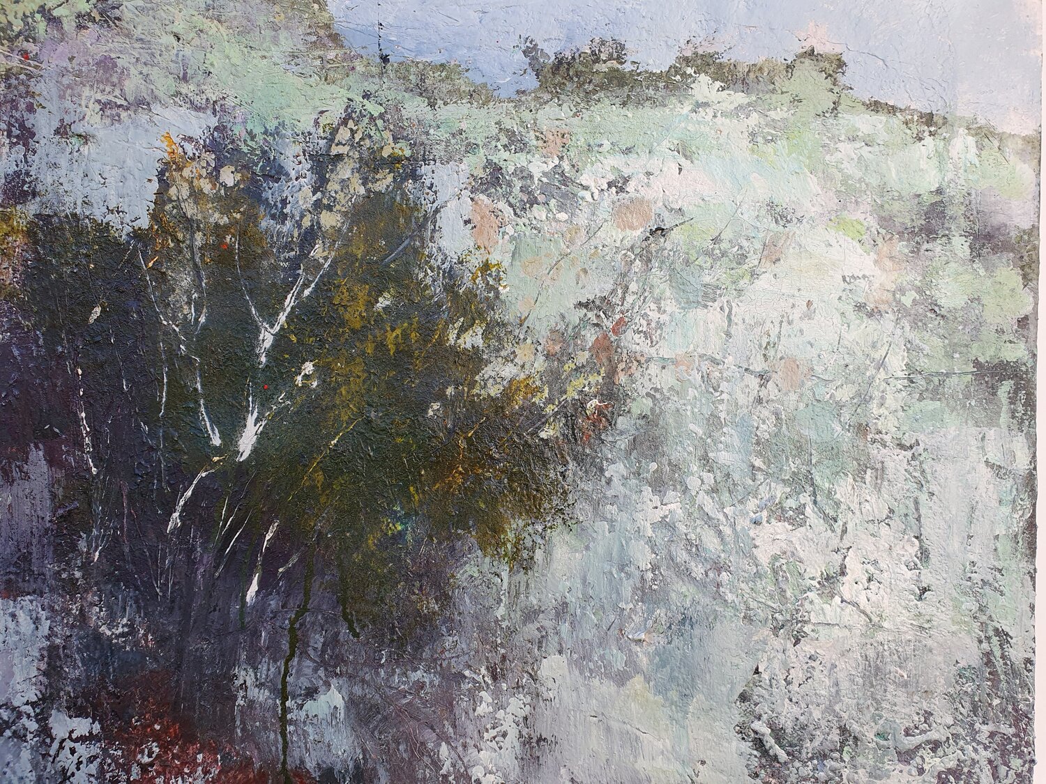 Per  un paesaggio Piero Carozzi Original painting for sale