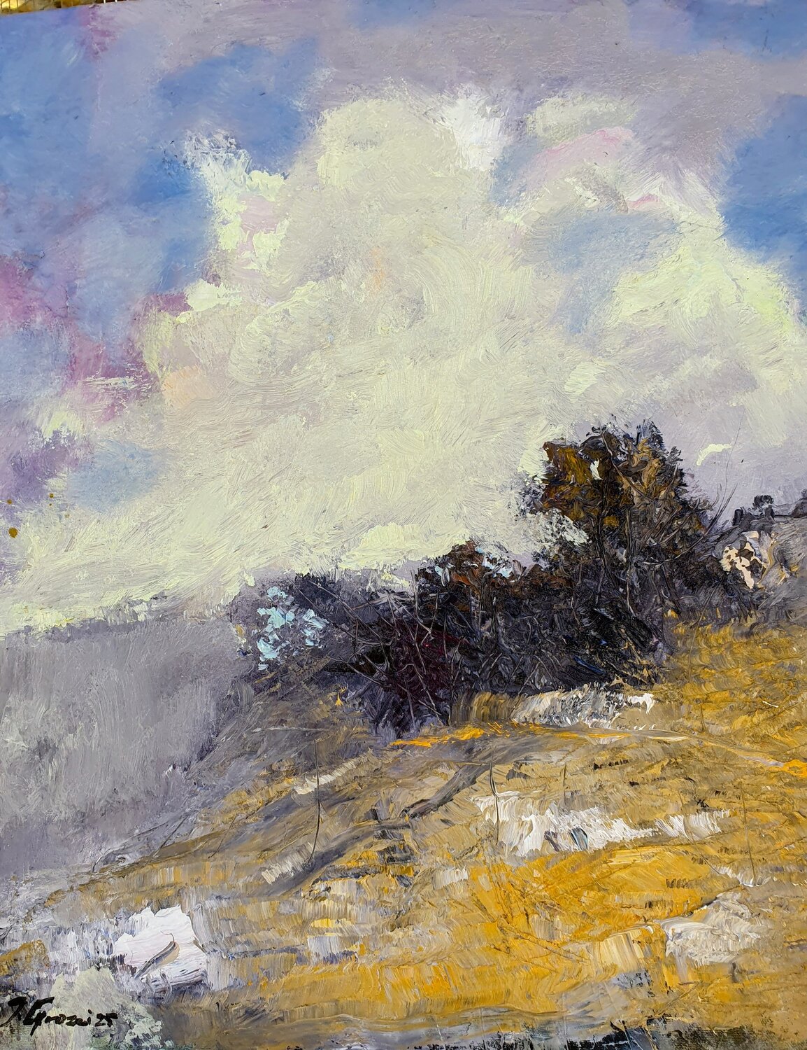 " in collina" Piero Carozzi Original painting for sale
