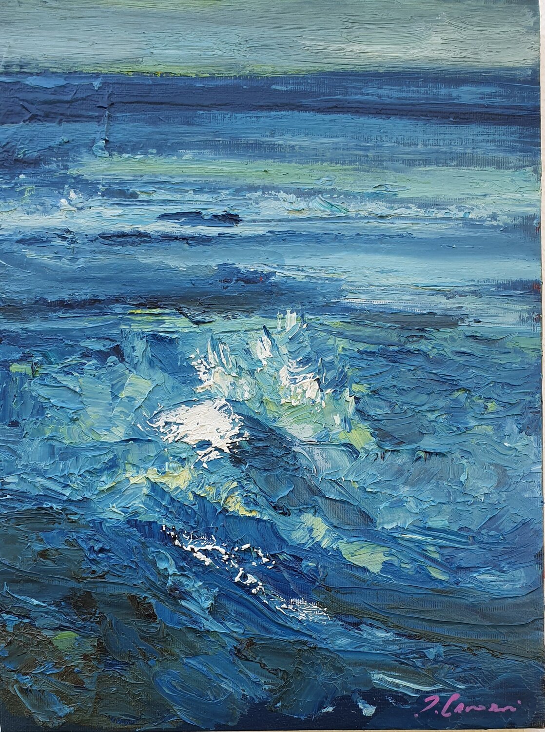 "Turbine" Piero Carozzi Original painting for sale