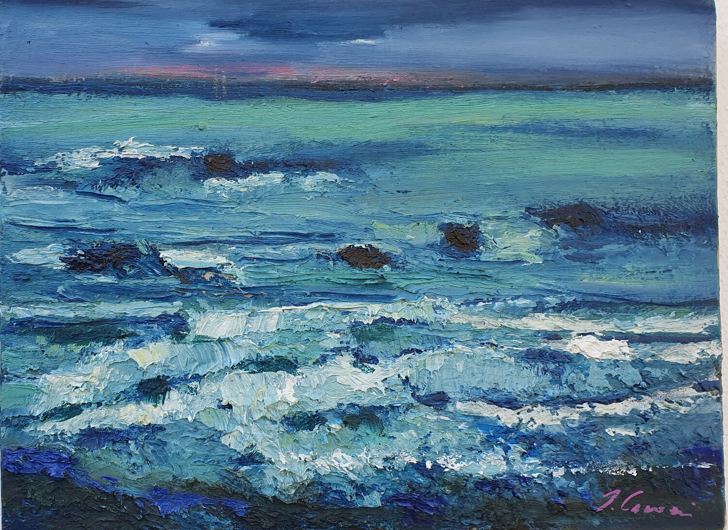"Attimo" Piero Carozzi Original painting for sale