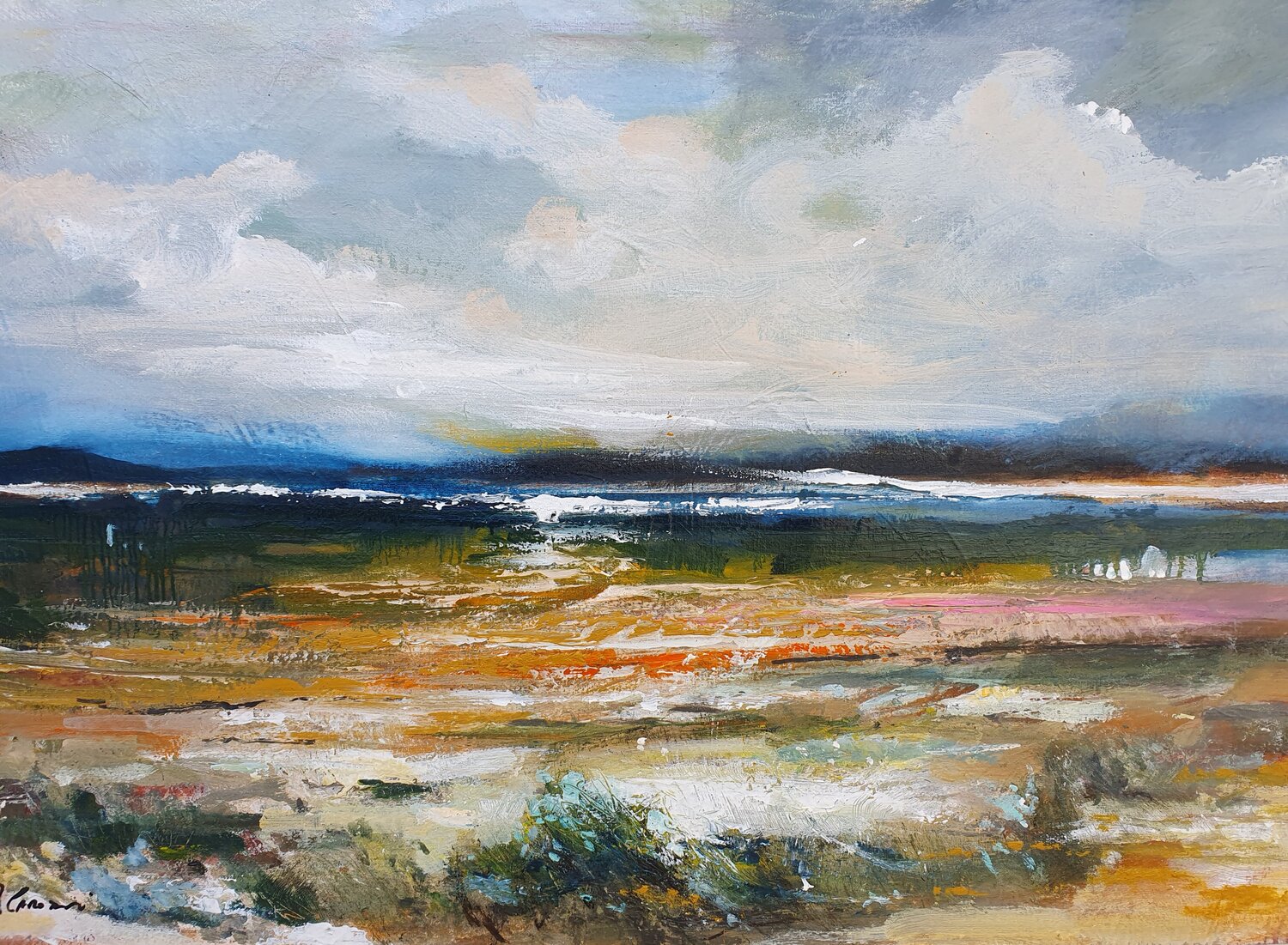 "A bordo campo" Piero Carozzi Original painting for sale