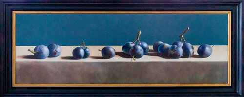 Still life with blue plums by Cornelis de Koning, Painting for Sale on Select