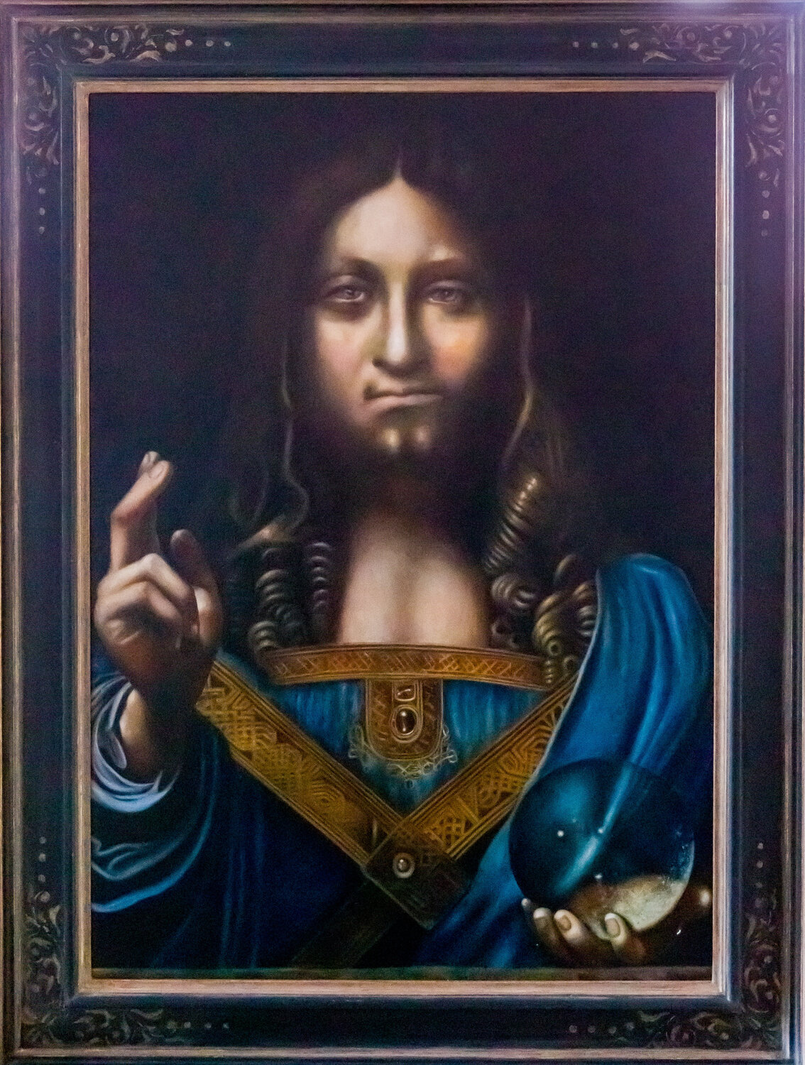 Salvator Mundi Cornelis de Koning Original painting for sale