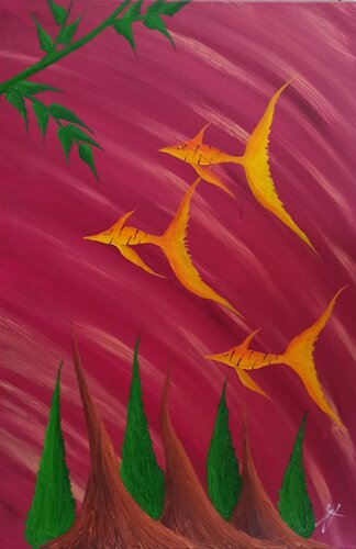 Das Rote Meer by Christian Tschierske, Painting for Sale on Select