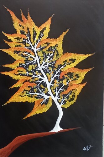 Die 4 Jahreszeiten, Der Herbst by Christian Tschierske, Painting for Sale on Select