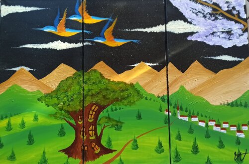 Hobbitland by Christian Tschierske, Painting for Sale on Select