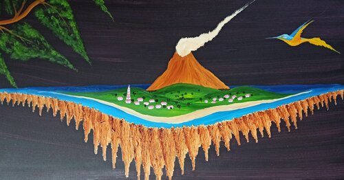 Insel im Nichts by Christian Tschierske, Painting for Sale on Select