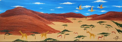Savanne 3 by Christian Tschierske, Painting for Sale on Select