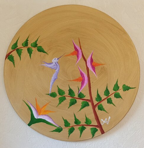 Fantasie - Kolibri 4 by Christian Tschierske, Painting for Sale on Select
